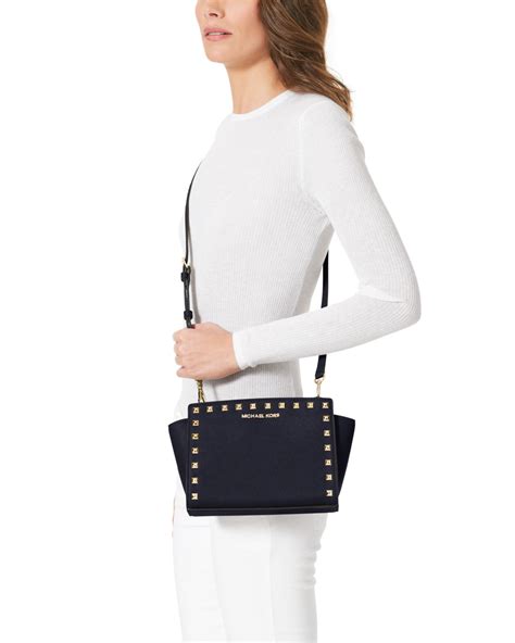 michael kors medium selma messenger|michael kors selma medium crossbody.